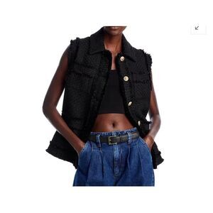 Zara Tweed Sleeveless Vest